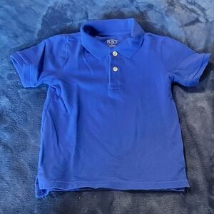 🌟The Children's Place Boys Short Sleeve Polo, Blue, 5T